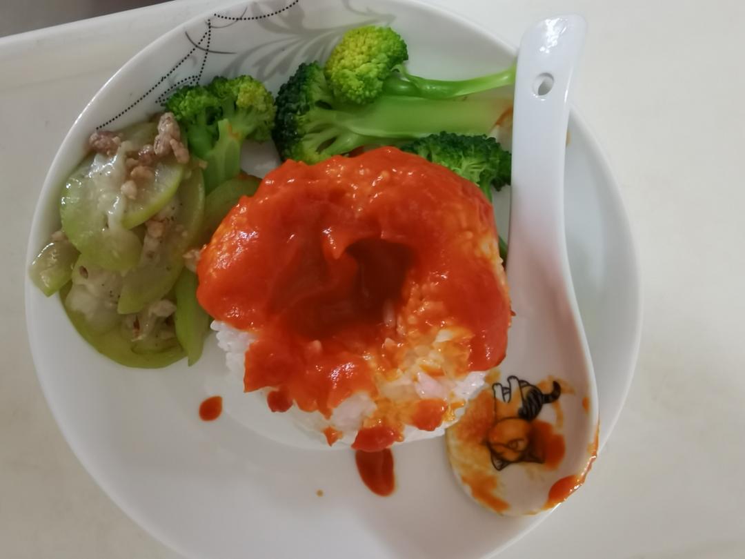 番茄酱米饭🍚（火山爆发饭）