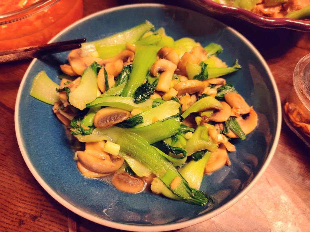 清炒口蘑小油菜