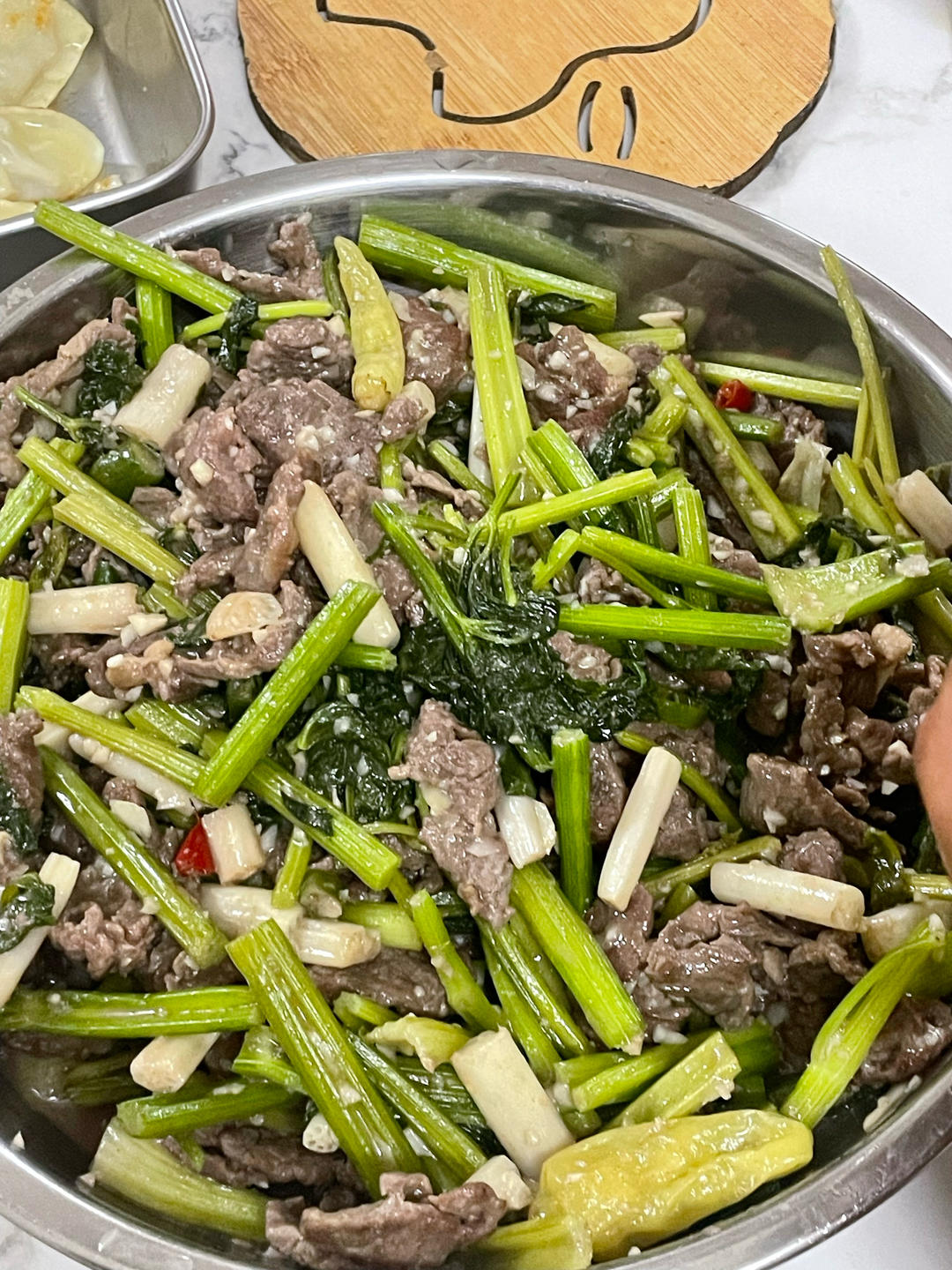 藕尖炒牛肉