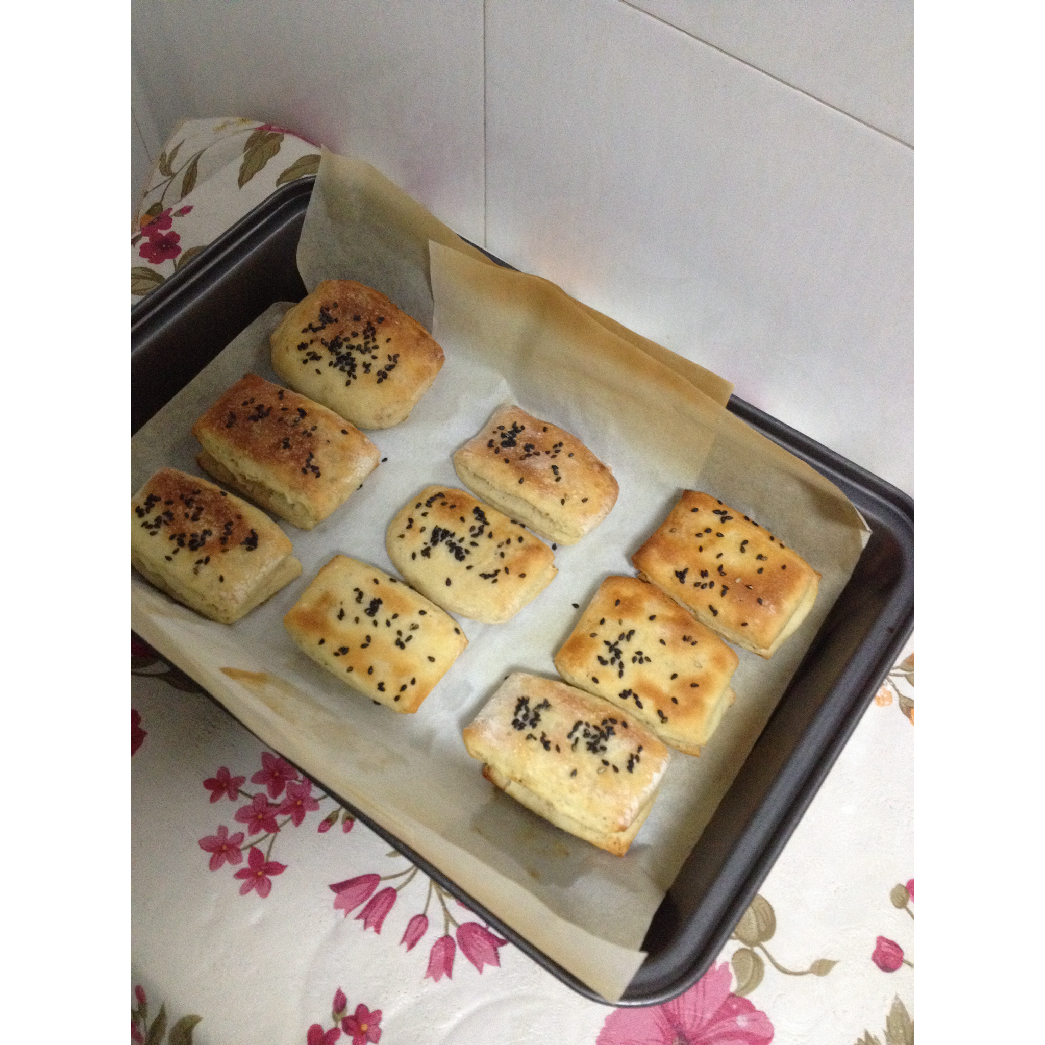 椒盐发面千层饼