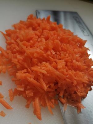 宝宝菜：青椒胡萝卜鸡蛋饼的做法 步骤2