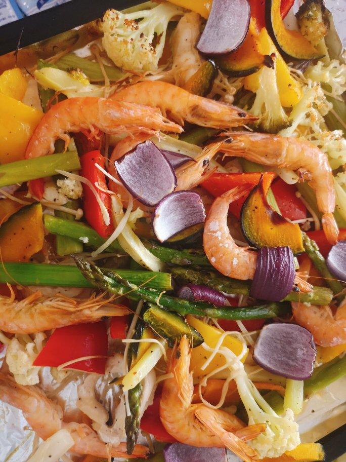 烤蔬菜_偷懒快手菜_酱料很好吃～