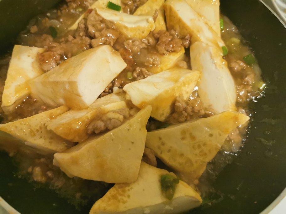 肉末煎豆腐