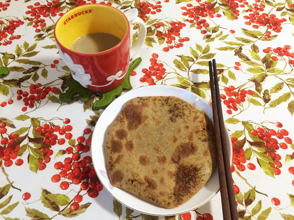 黑麦豆渣红糖馅饼
