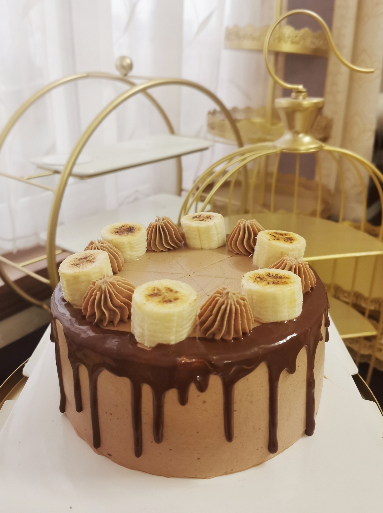 美拉德蛋糕|焦糖风巧克力香蕉蛋糕