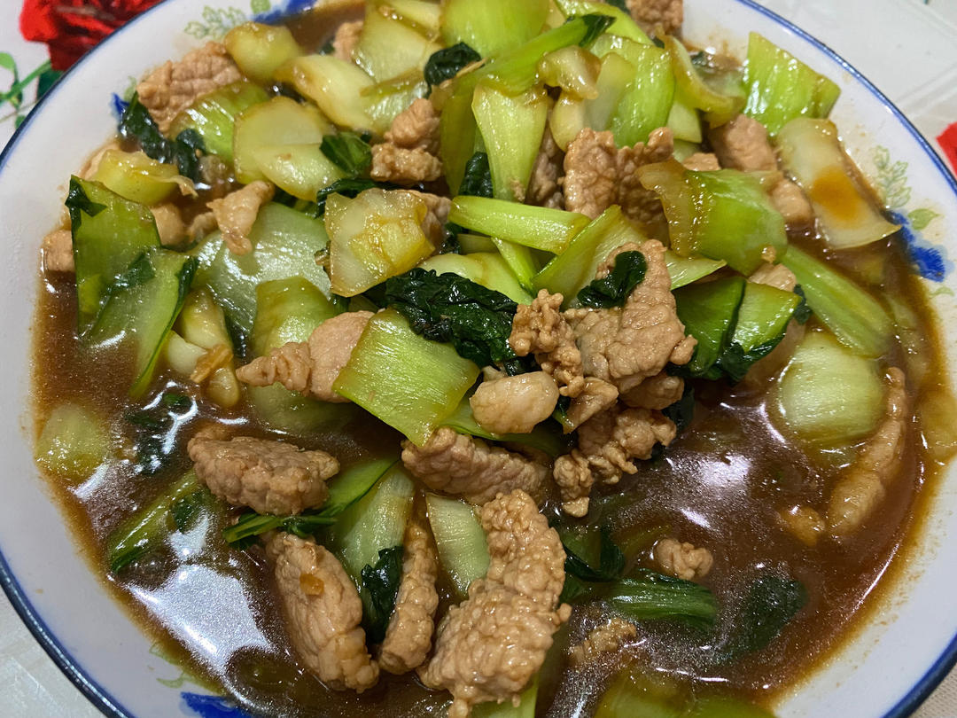 小油菜炒肉