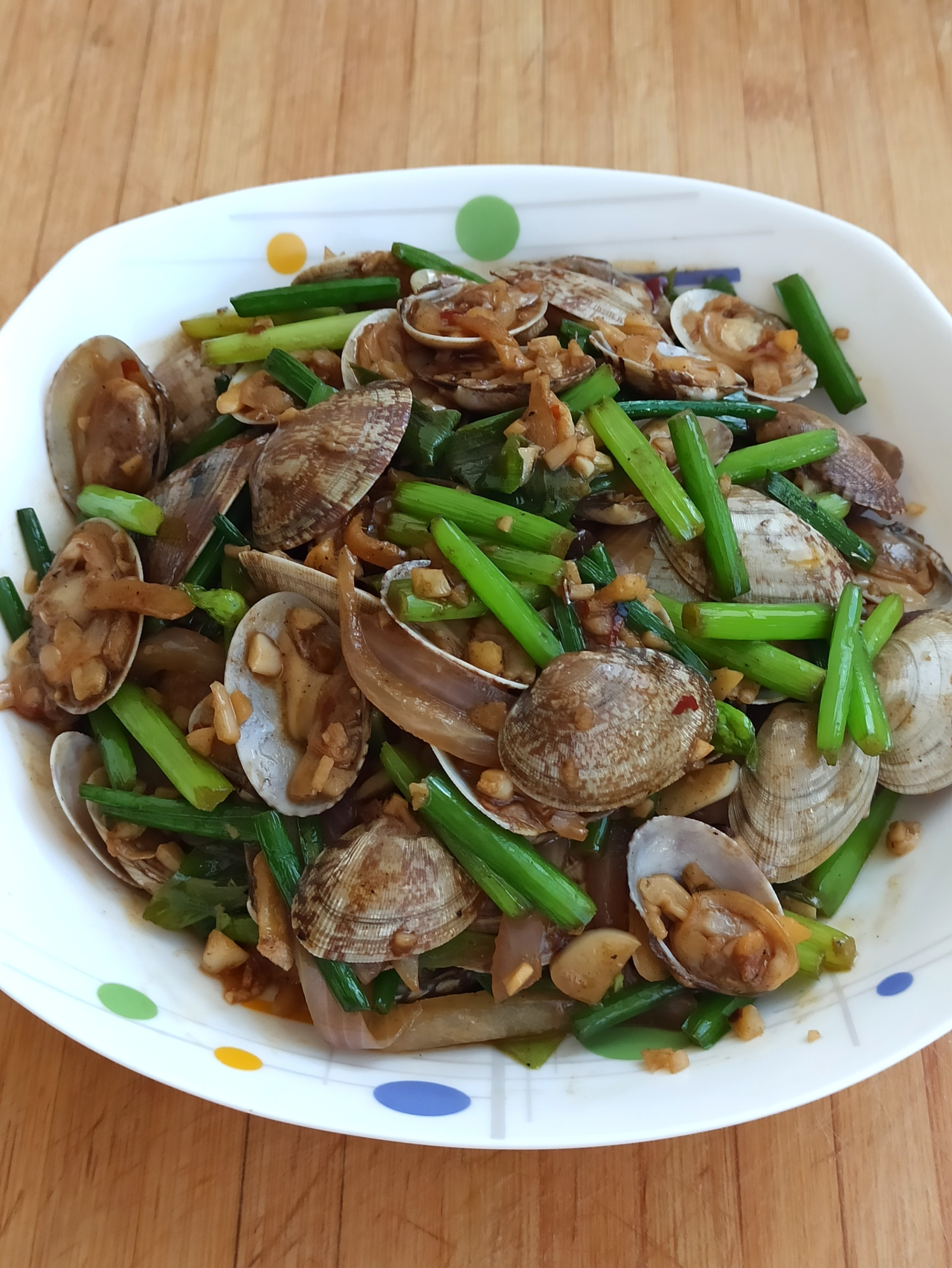 韭苔炒蛤蜊肉