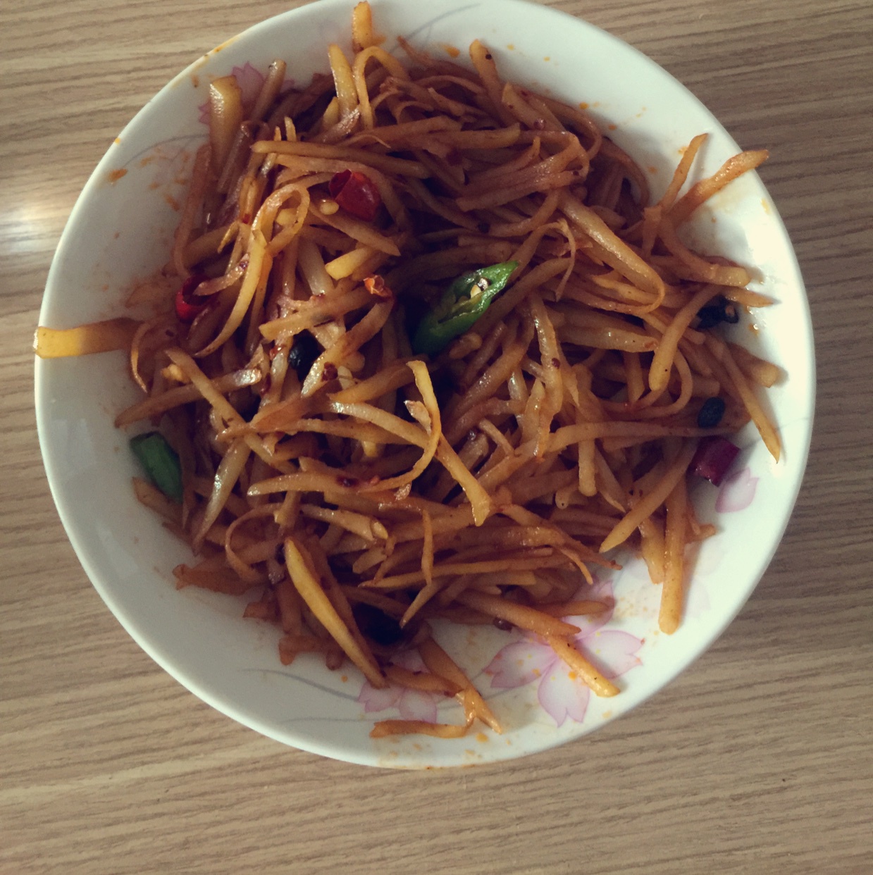 老干妈青椒土豆丝