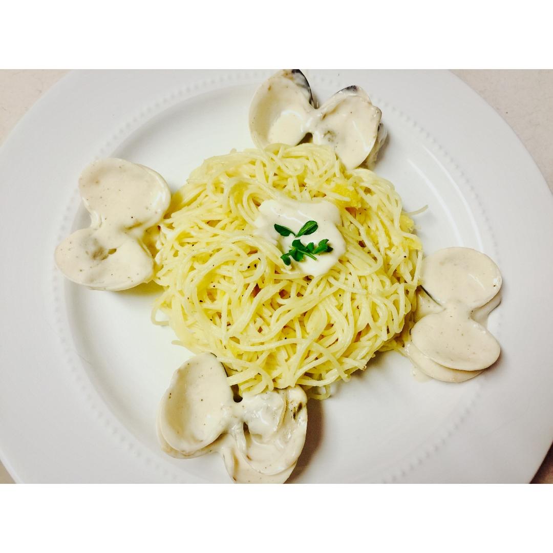 南瓜意面(Spaghetti with Pumpkin Sauce)