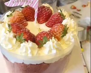 草莓漩涡蛋糕的做法 步骤24