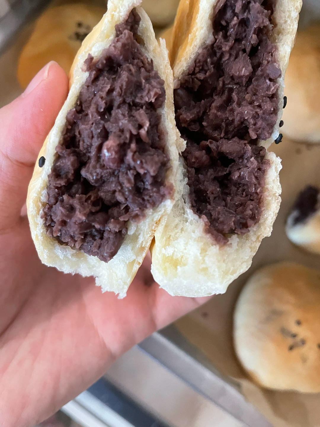 🌈早餐最爱！比棉花还柔软的日式豆沙面包