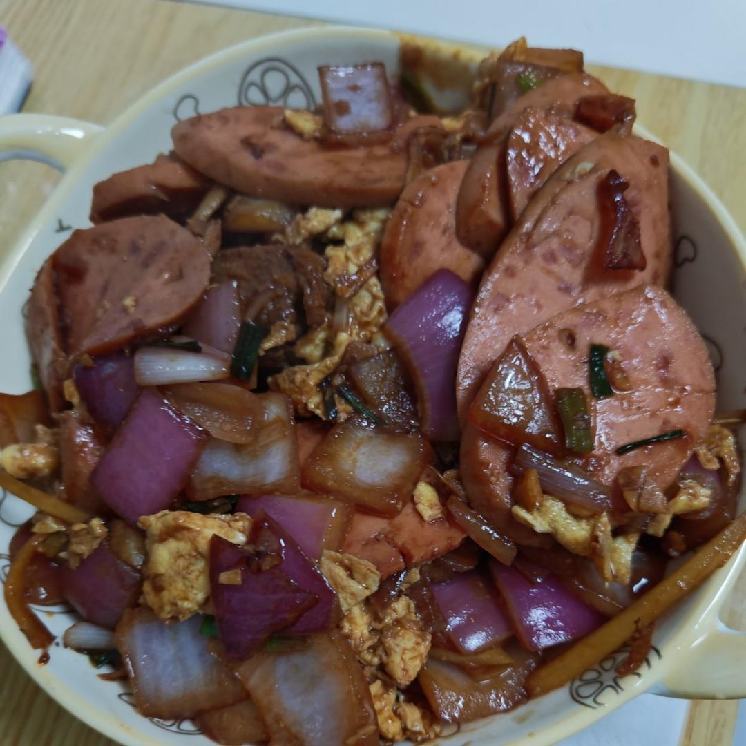 降压防癌的好食材  洋葱炒鸡蛋
