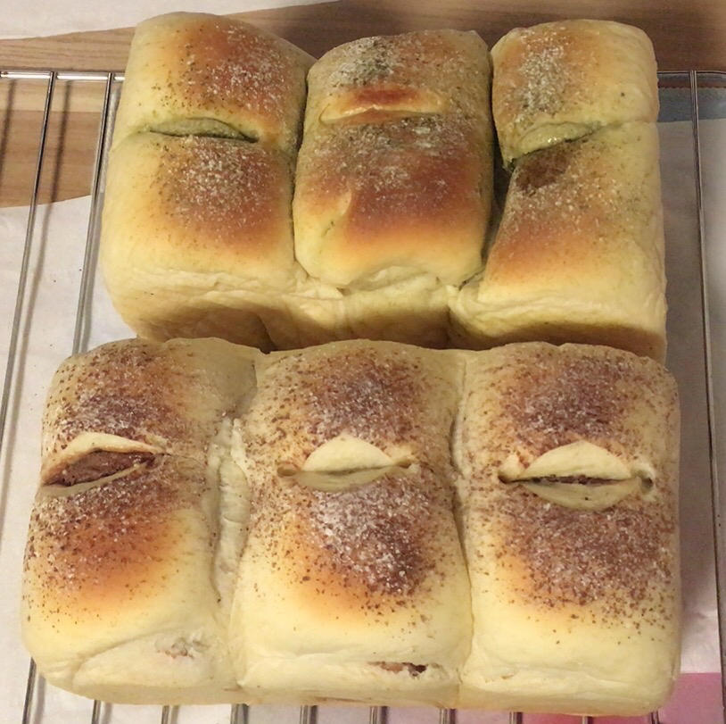 【奶酥吐司】｜抹茶+可可两种口味｜简单快手版
