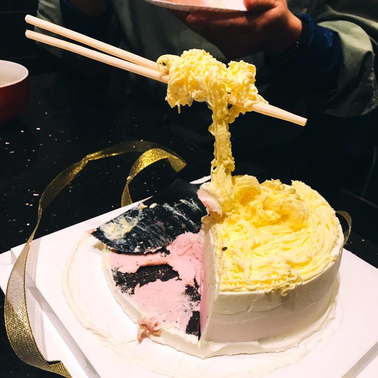 碗面蛋糕（长寿面蛋糕）