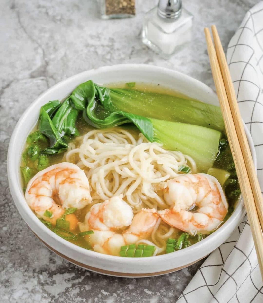 好喝简简单单虾汤面非正宗马来西亚虾面