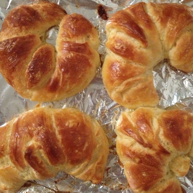 牛角面包Croissant（面包机＋手工）