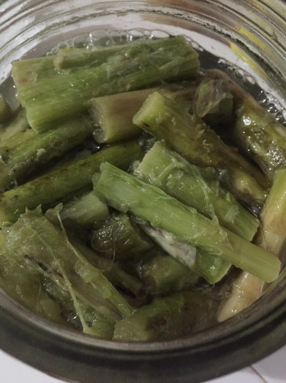 小香菇包做的霉苋菜梗