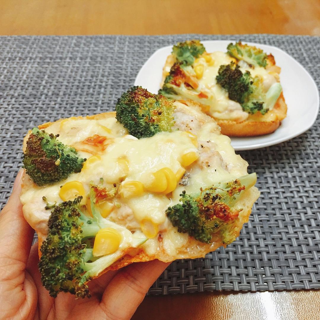 吐司培根小批萨