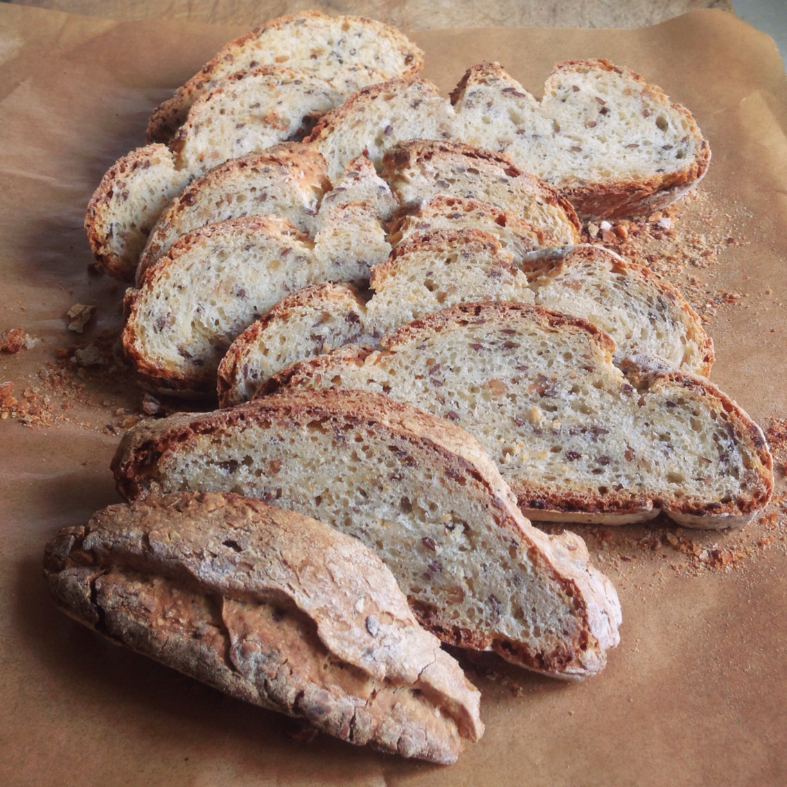 亚麻籽面包（免揉欧式面包）