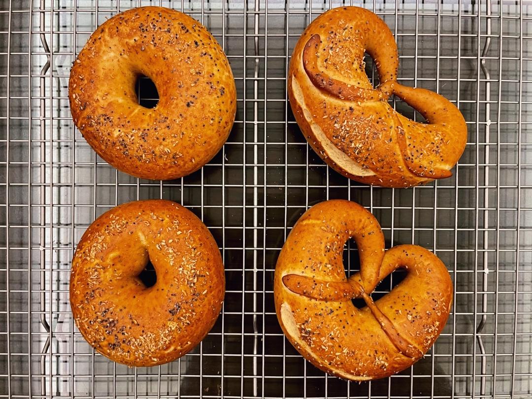 100%天然酵母贝果 - sourdough bagels