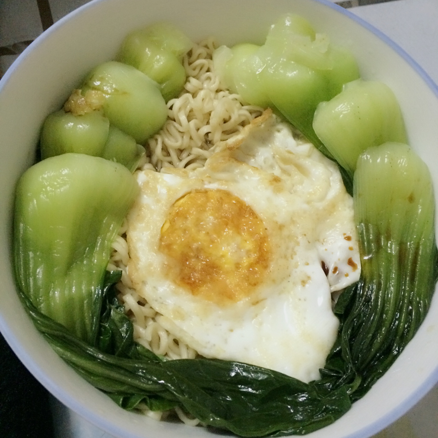 青菜鸡蛋汤面