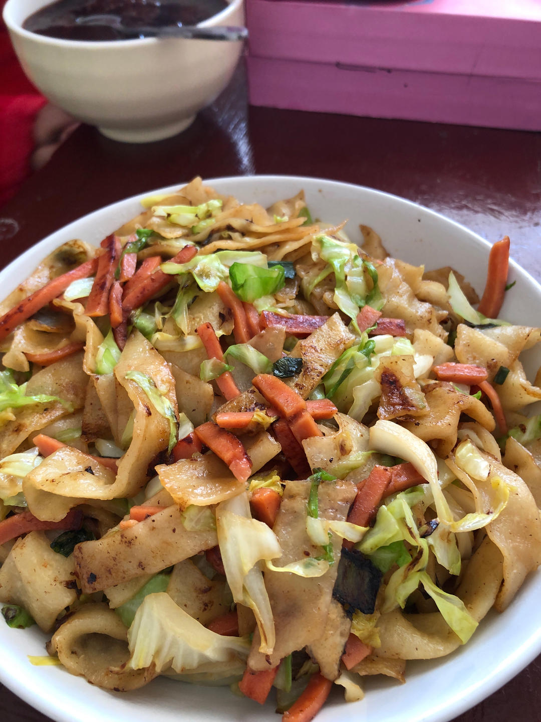 吃不完的死面饼做的炒饼丝绝了