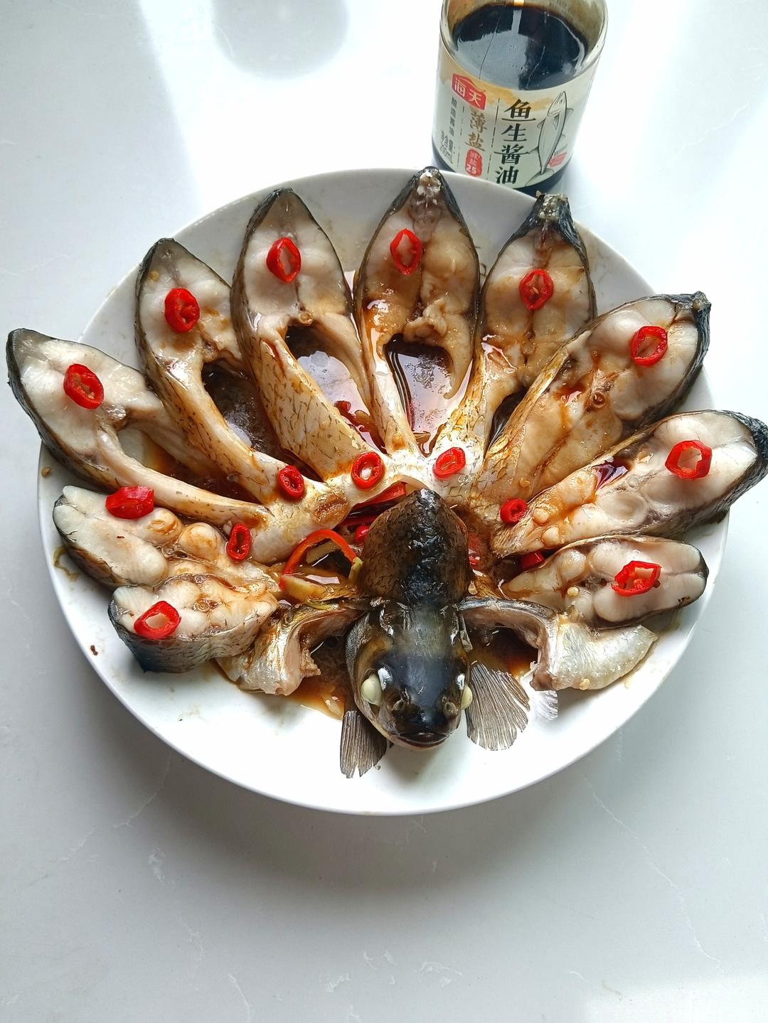 孔雀开屏清蒸鱼
