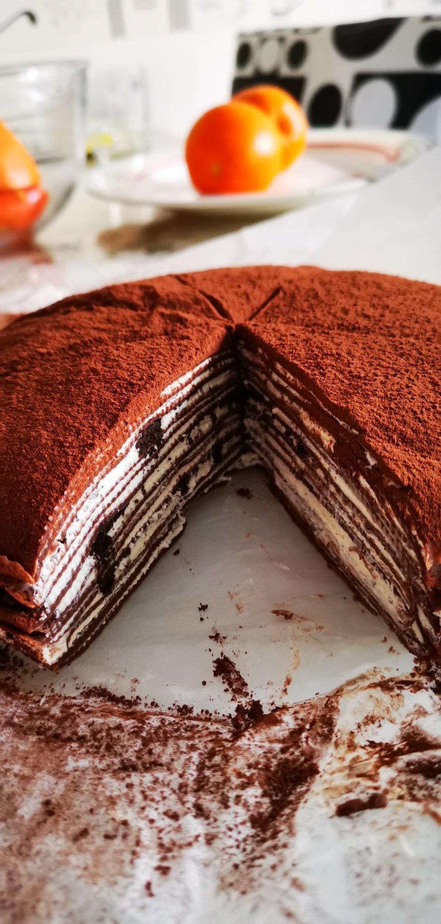 微不足到做的巧克力千层蛋糕