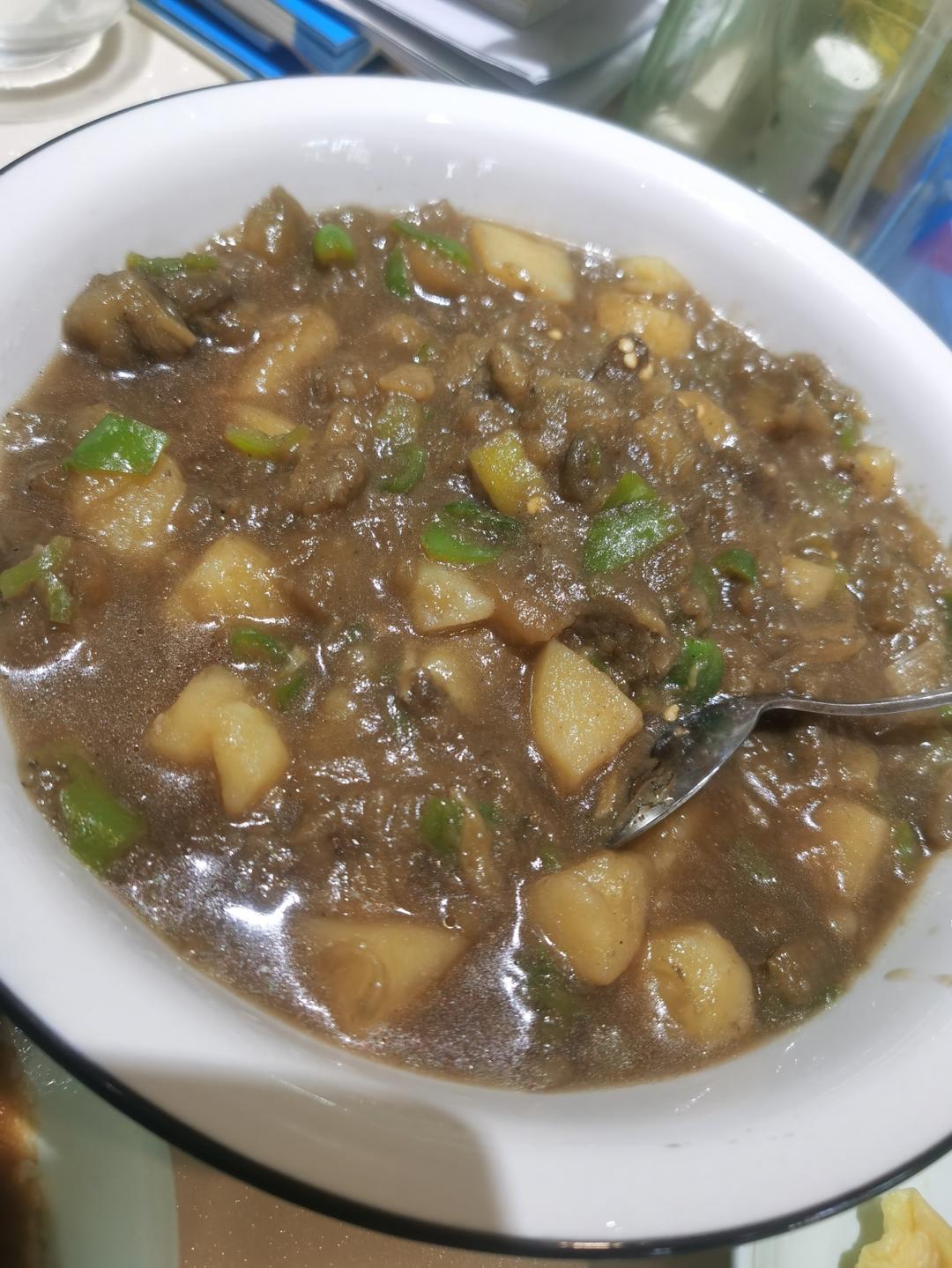 土豆炖茄子(东北菜)