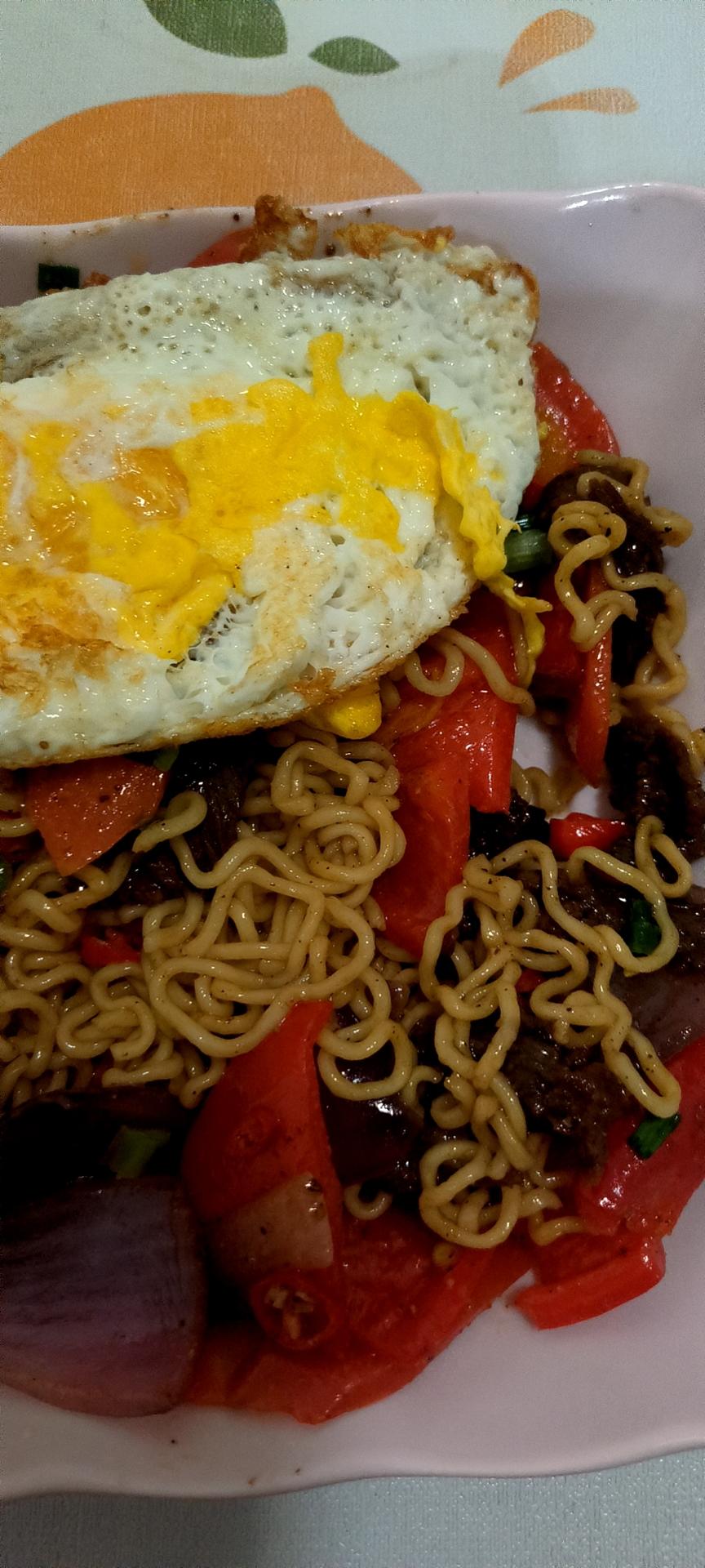 孜然洋葱炒牛肉拌面🍜