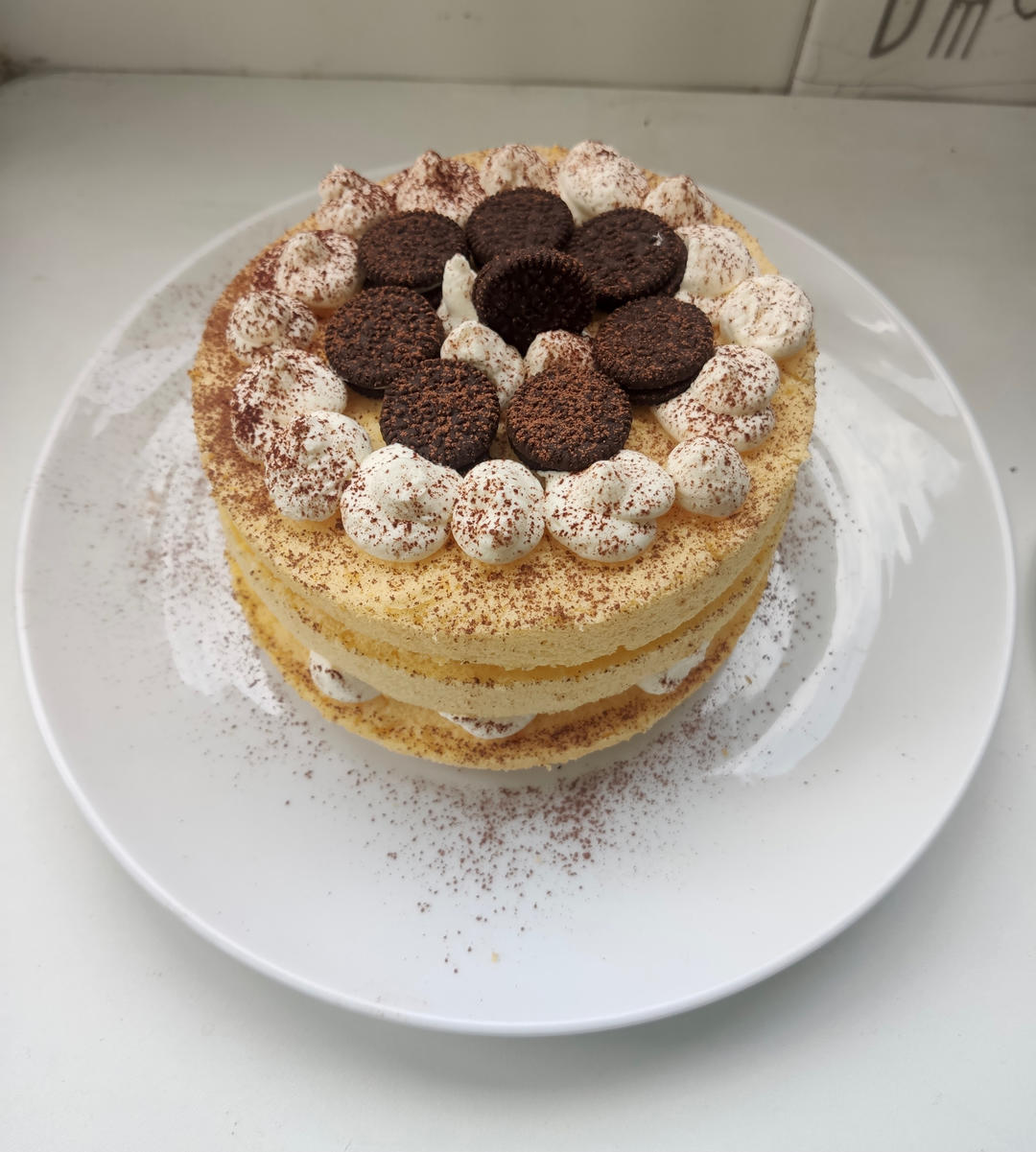 超好记八寸戚风蛋糕（后蛋法）