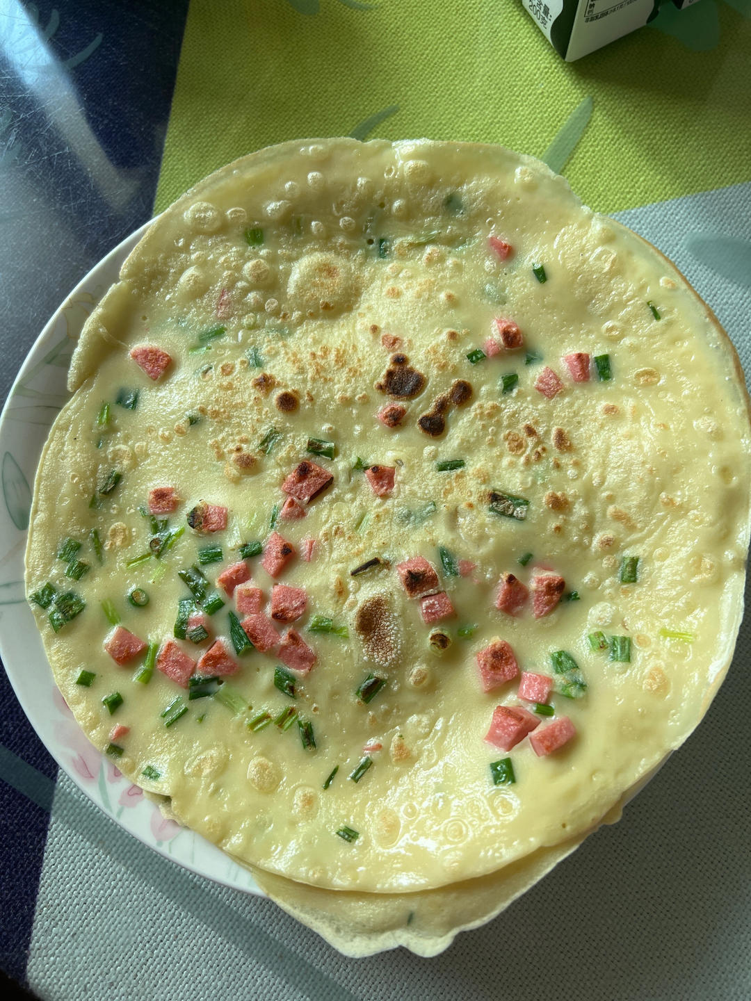 简单快手鸡蛋饼 柔软翻面不破