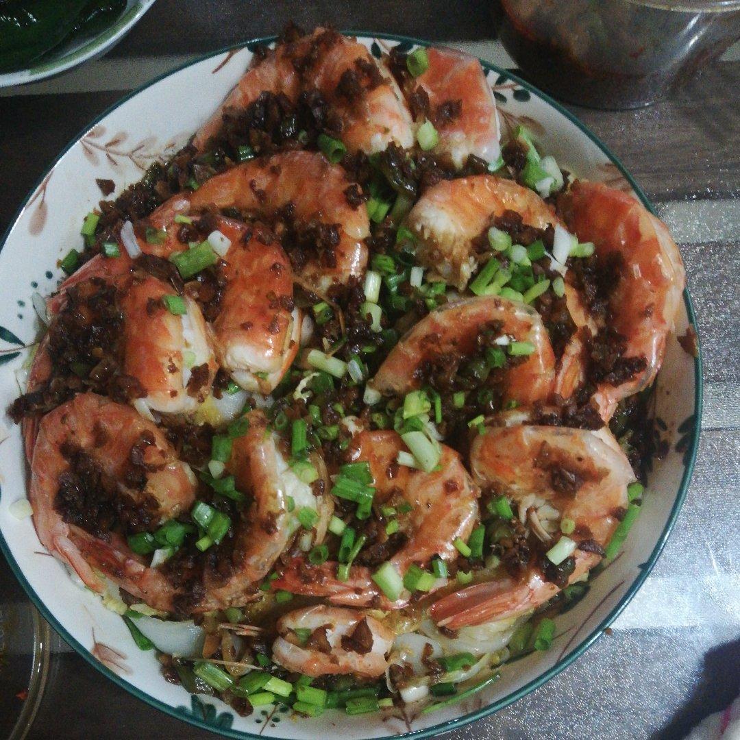 蒜蓉粉丝虾仁娃娃菜