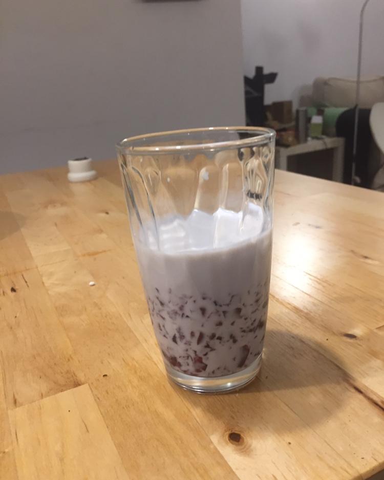 香甜嫩滑❗️比奶茶还好喝的蓝莓冻撞奶