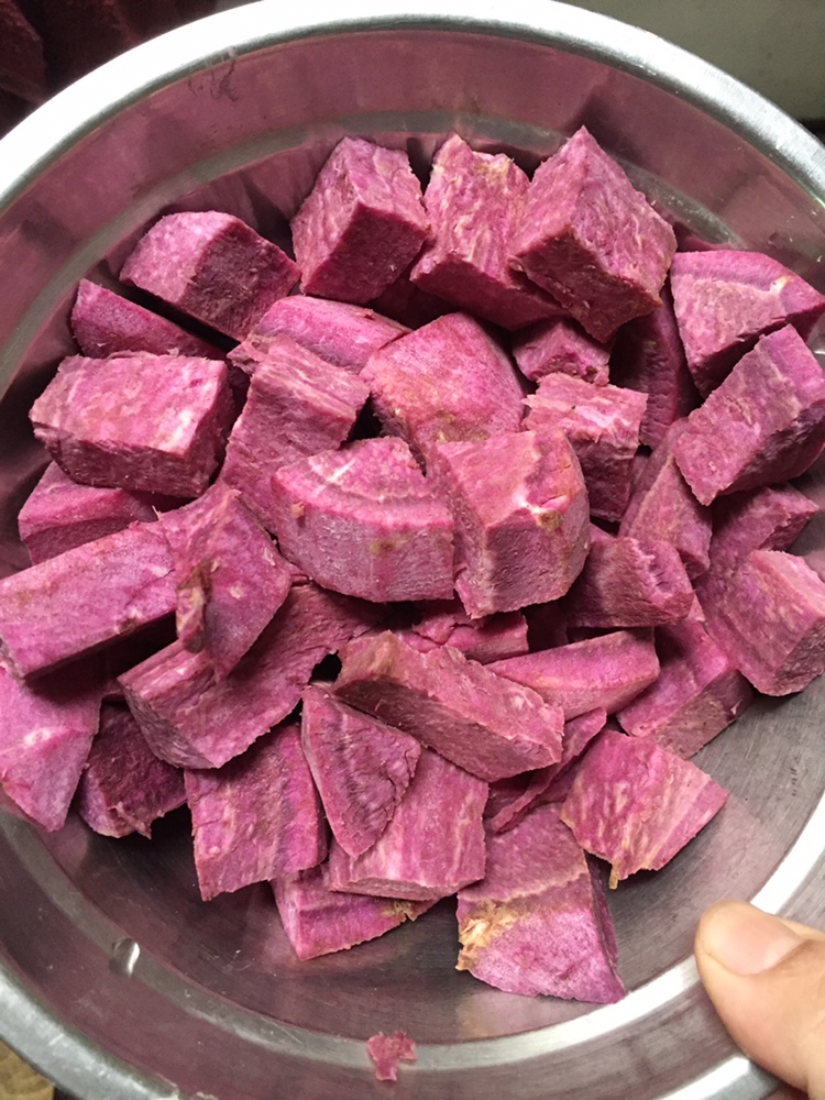 椰浆紫薯苹婆西米露的做法 步骤3