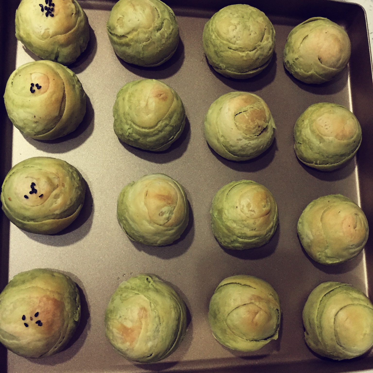 麻薯香芋酥/台湾大甲芋头酥(无猪油完美复刻2015.10修订各种抹茶酥、绿茶酥、蛋黄酥、紫薯酥通用哟）