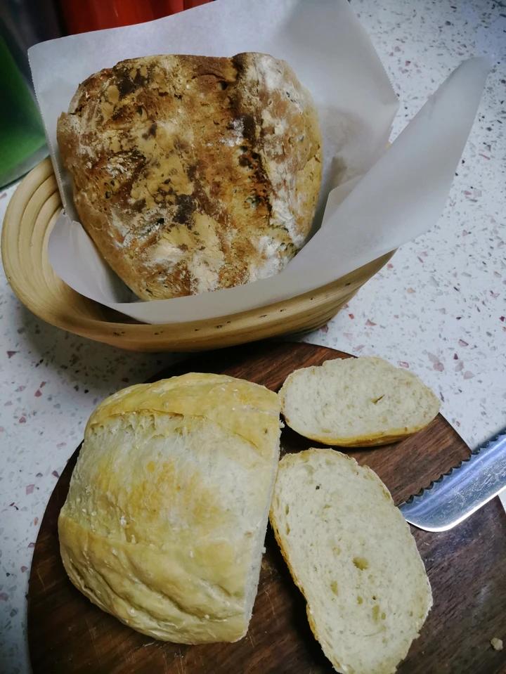无油无糖减脂主食-紫薯坚果欧包(中种法)