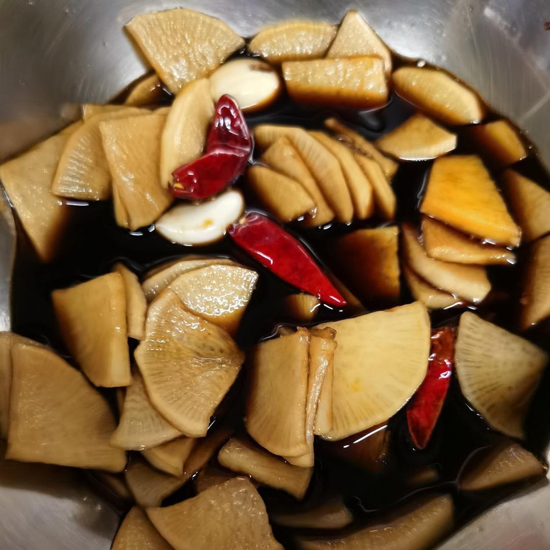 三步爽口酸酸辣辣腌萝卜片小咸菜