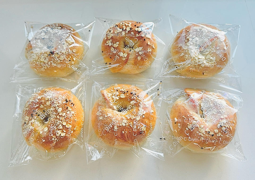 低糖无油燕麦贝果