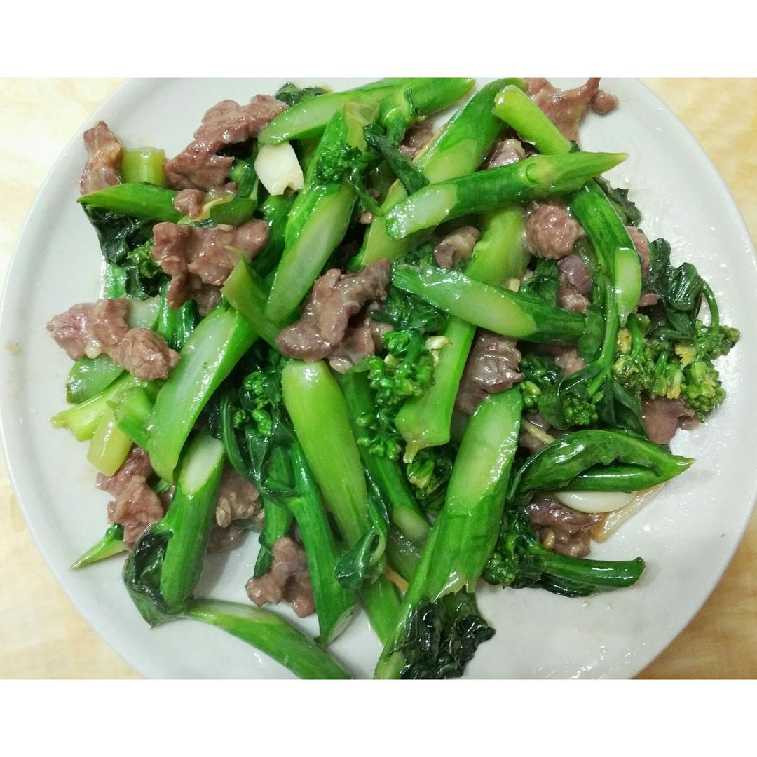 connie98做的芥兰炒牛肉