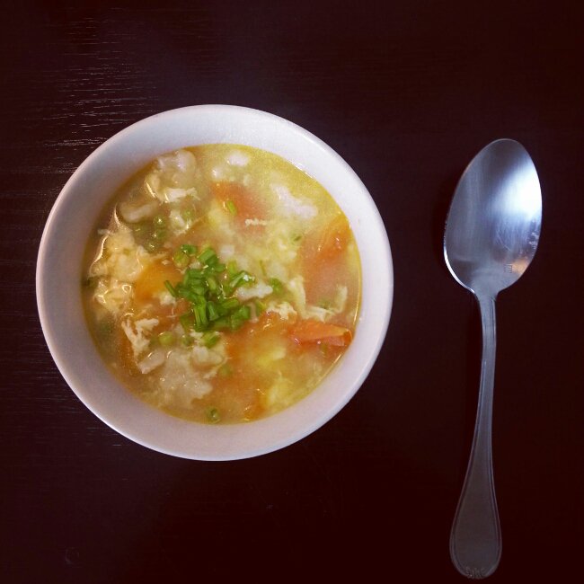 西红柿鸡蛋疙瘩汤