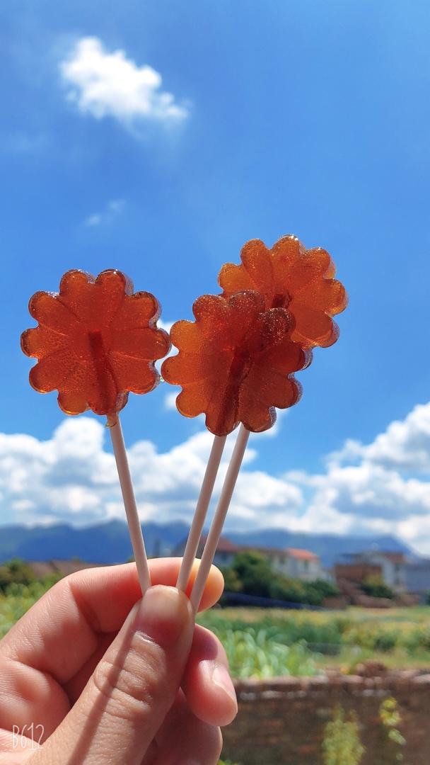 自制柠檬膏棒棒糖