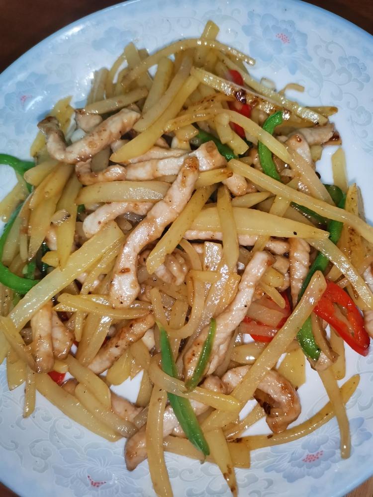 土豆丝炒肉丝