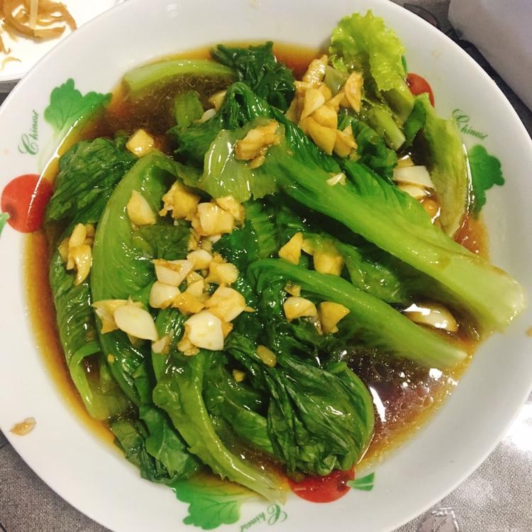 白灼西生菜