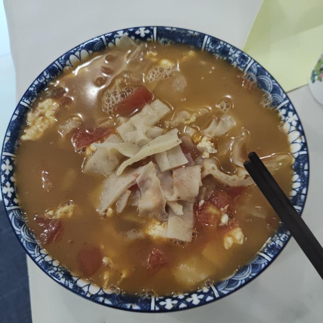 西红柿鸡蛋烩饼