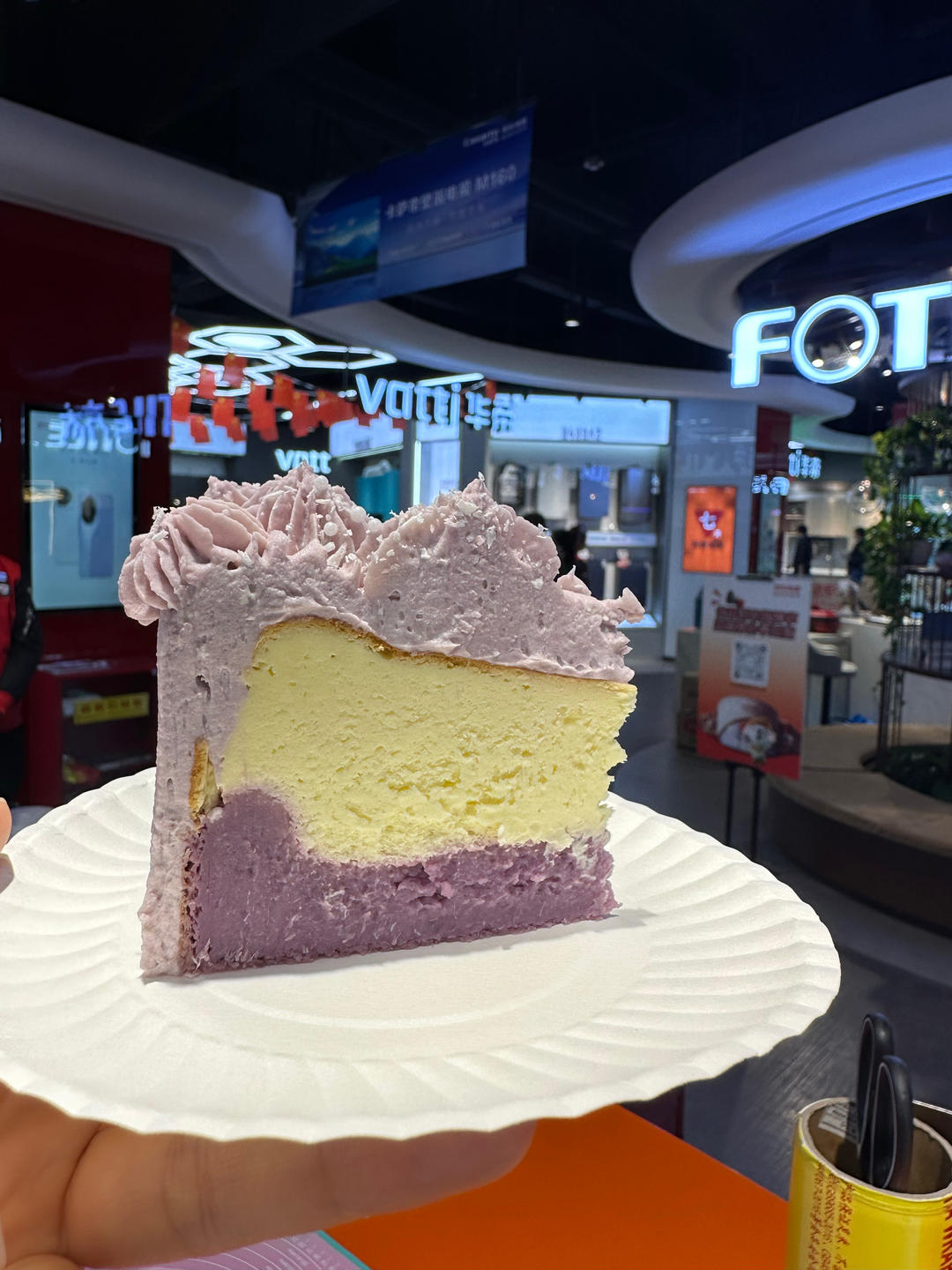 紫薯芋泥巴斯克蛋糕🍰温柔无比的粉紫仙女色系～