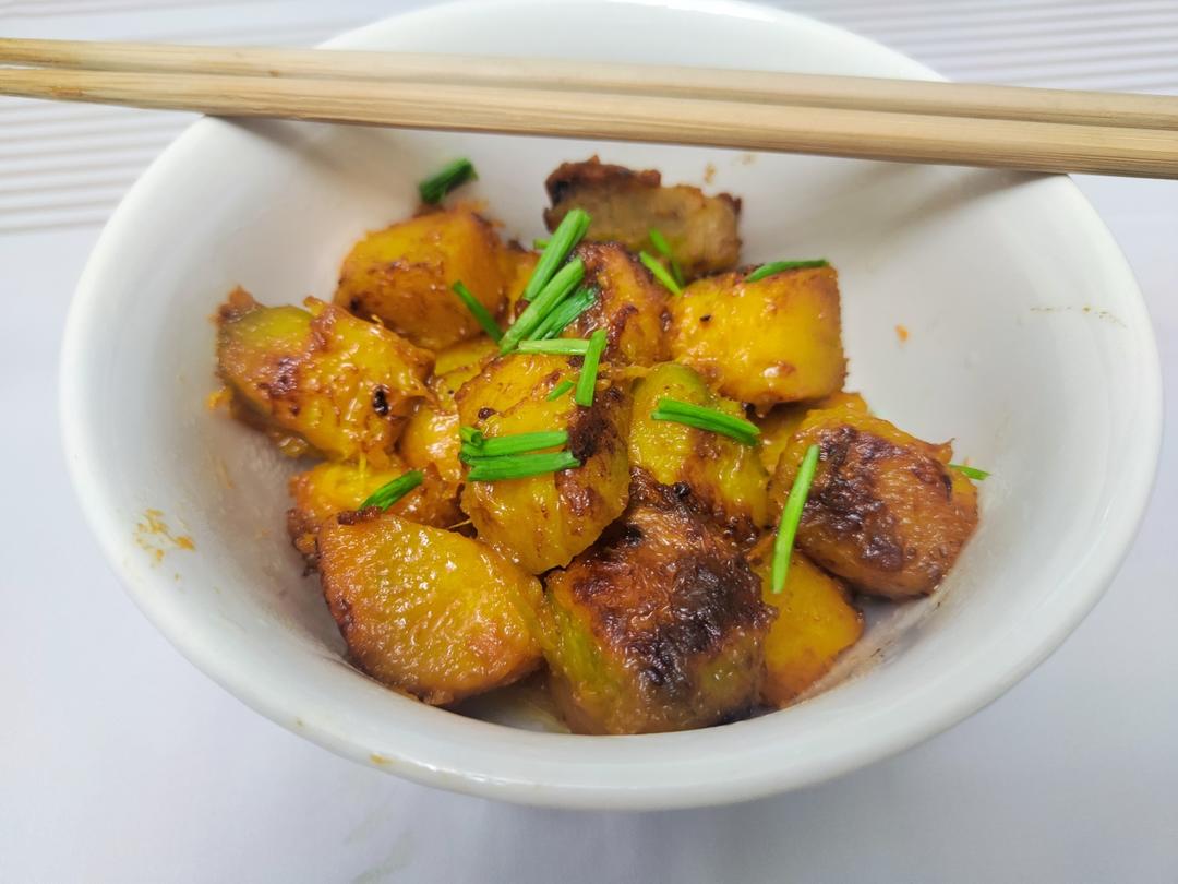 猪肉都不换的焖南瓜～吃起来糯糯甜甜咸咸的！