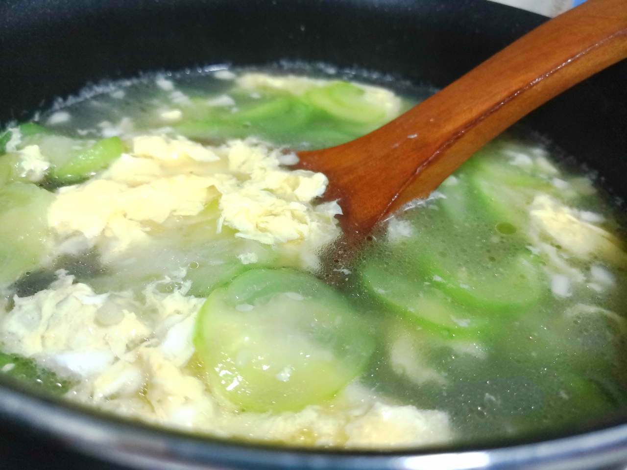 丝瓜鸡蛋汤的做法