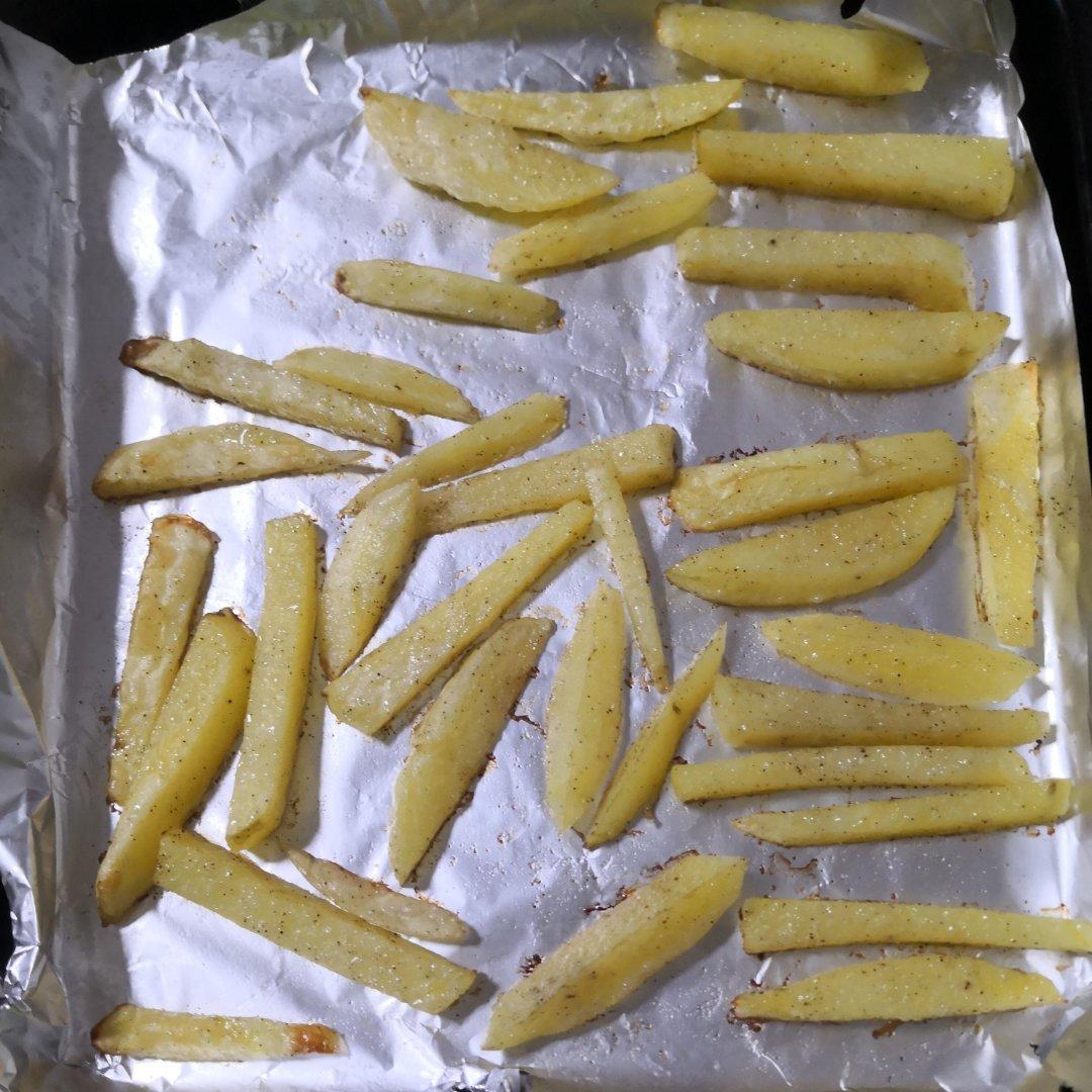 快手免煮烤土豆🥔+小黄鱼🐟（烤箱版）