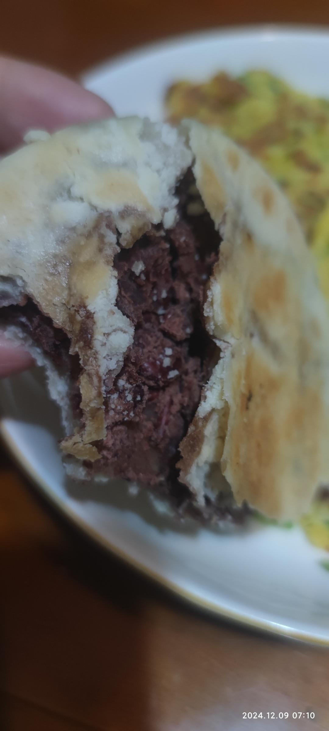 平底锅版红豆酥饼
